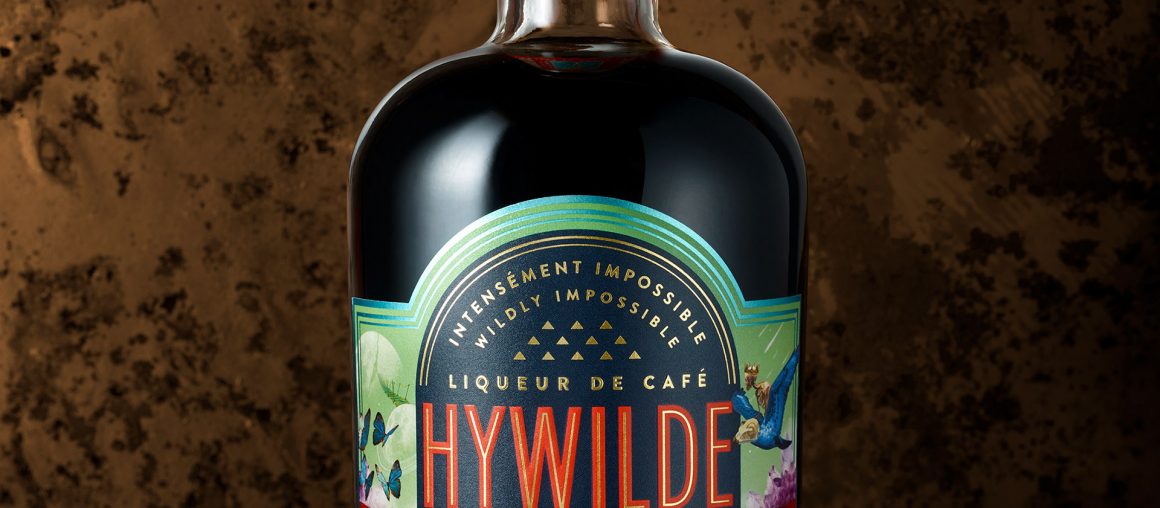 Colorful Packaging Design for coffee liqueur Hywilde