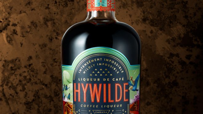 Colorful Packaging Design for coffee liqueur Hywilde