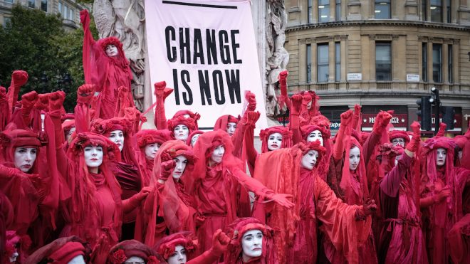 Anthony Burrill lends his support to Extinction Rebellion