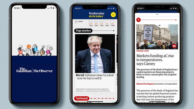 The Guardian’s app gets a fresh new look
