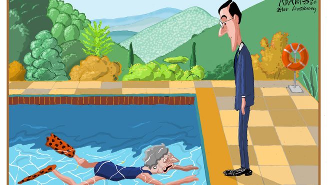 Revisit another year of turbulent politics with Tim Benson’s cartoon book