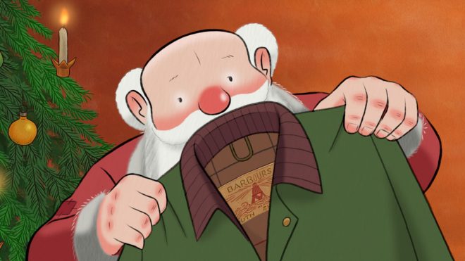 Barbour’s festive ad stars a wax jacket-wearing Father Christmas