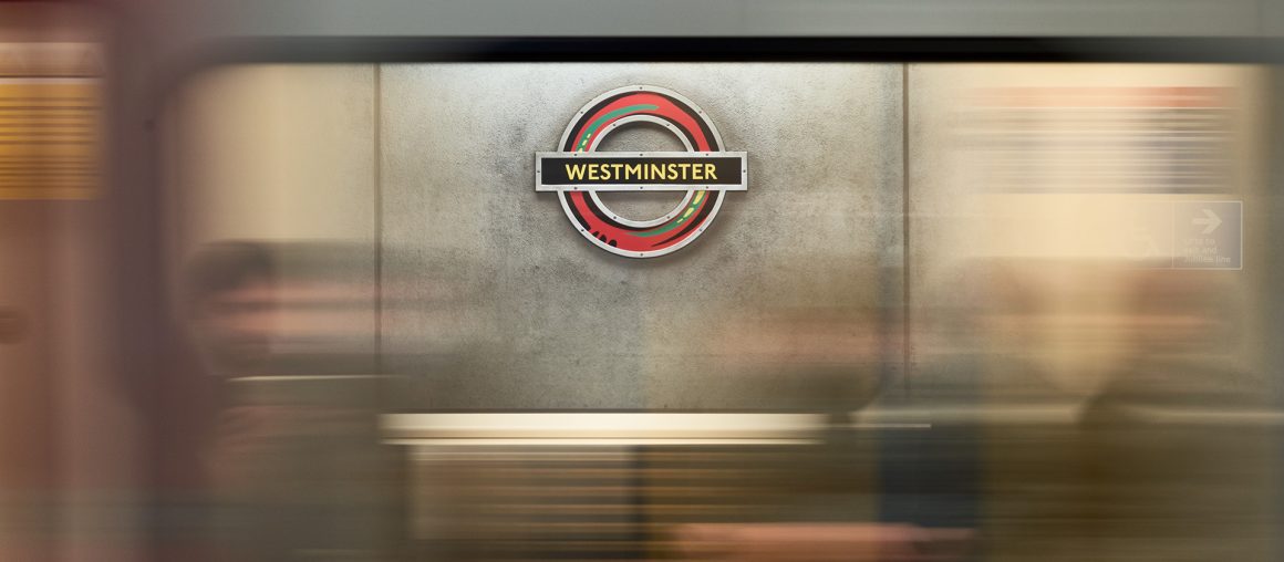 Westminster Tube roundel is reimagined in Pan African colours