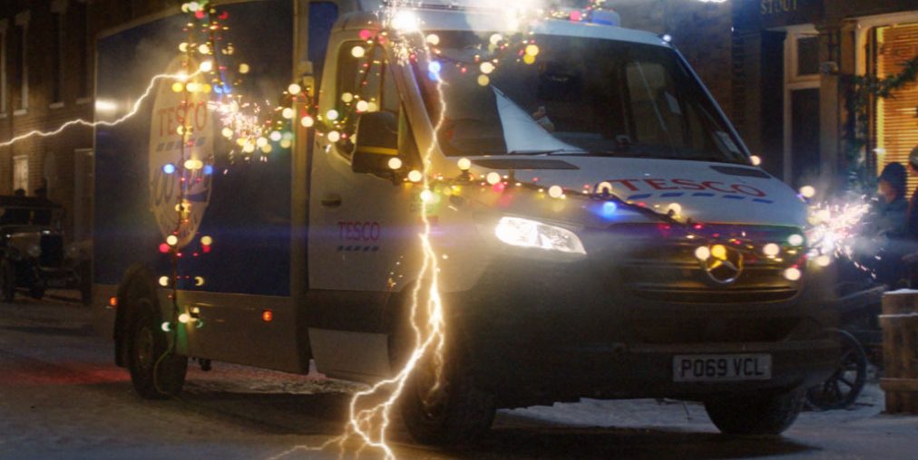 Tesco’s Christmas ad stars a time-travelling delivery van