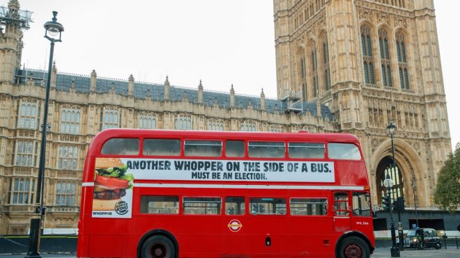 Another whopper on a bus… but this time, it’s from Burger King
