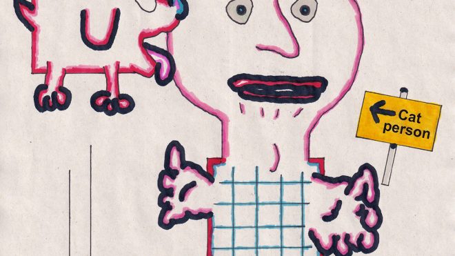 Drawings of People with Signs: a zine that does exactly what it says