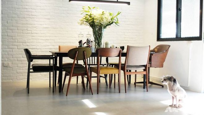Turning a 721 sq ft HDB flat into one big living space with no walls and doors