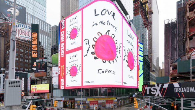 Artists design messages of hope and gratitude across NYC