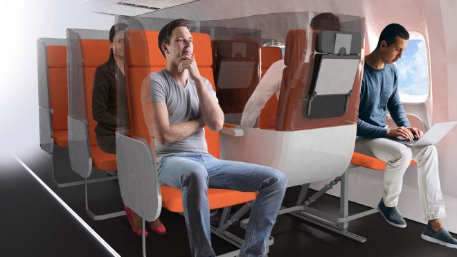 New economy class airplane seats for the coronavirus era?