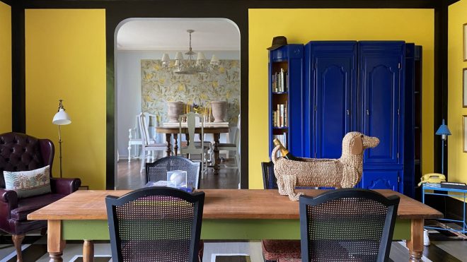 This Portland Home’s Painted Patterned Wood Floors Aren’t Even the Boldest Design Element