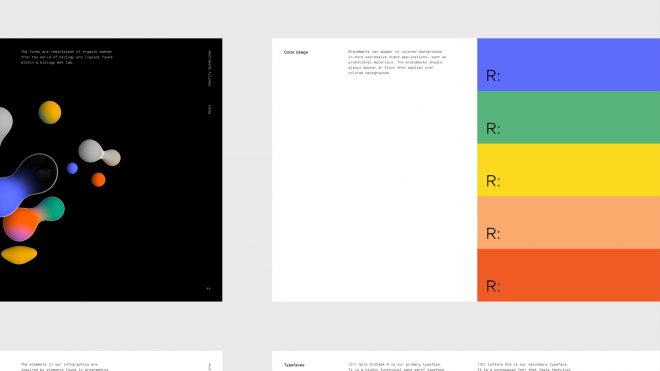 A “radically simple” visual identity for sci-tech company Radix