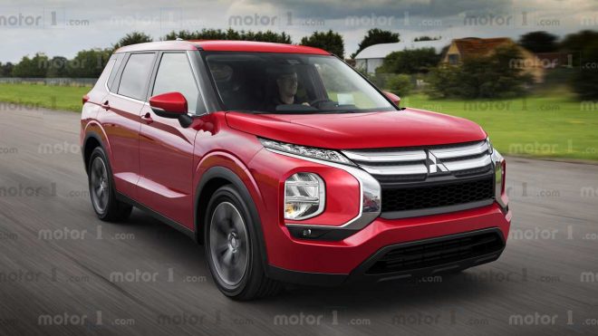 Mitsubishi Outlander renderings show off bold design choices