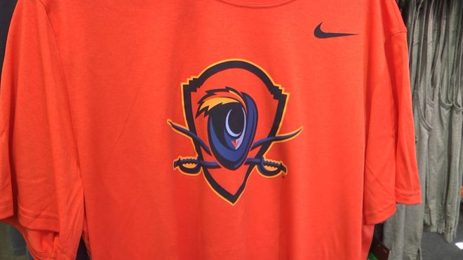 Mincers ready to sell new University of Virginia Athletics logo