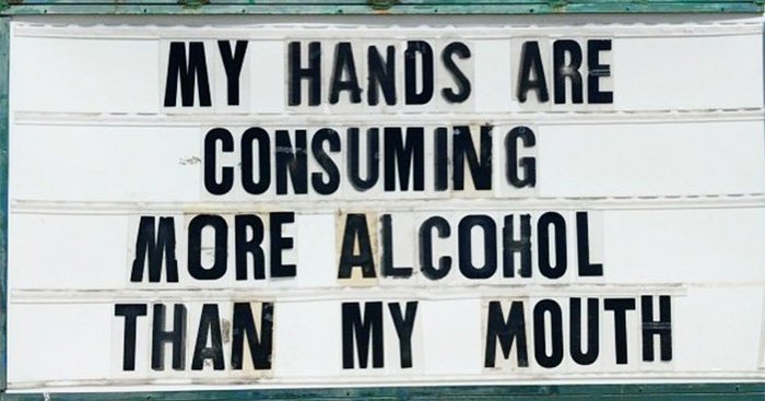 this restaurant in texas uses humor in its signs to help combat coronavirus anxiety