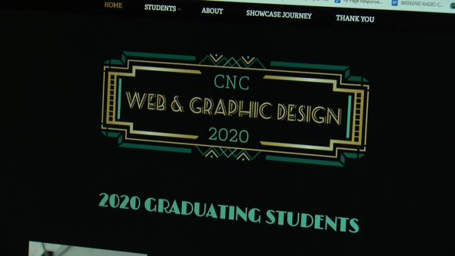 CNC Web & Graphic Design students showcase material through online portfolio