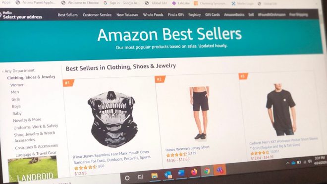 Amazon’s best-selling items in multiple categories: Masks, toys, electronics, video games