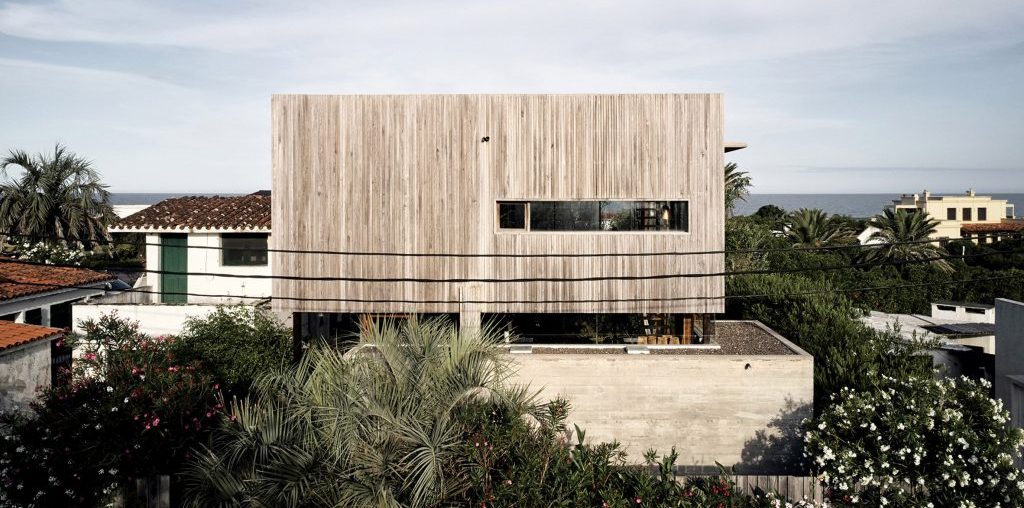 Alejandro Sticotti's Uruguay home teams weathered wood and concrete
