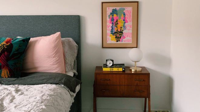 Before and After: A $5 Afternoon Project Makes a Plain White Bedroom Feel Cozy