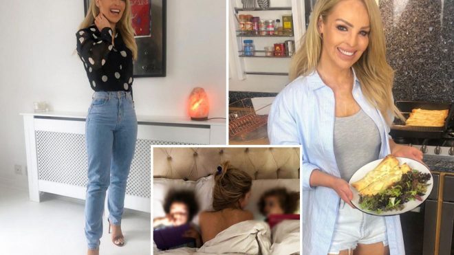 Inside Katie Piper's home with amazing kitchen, huge bed and all white interior