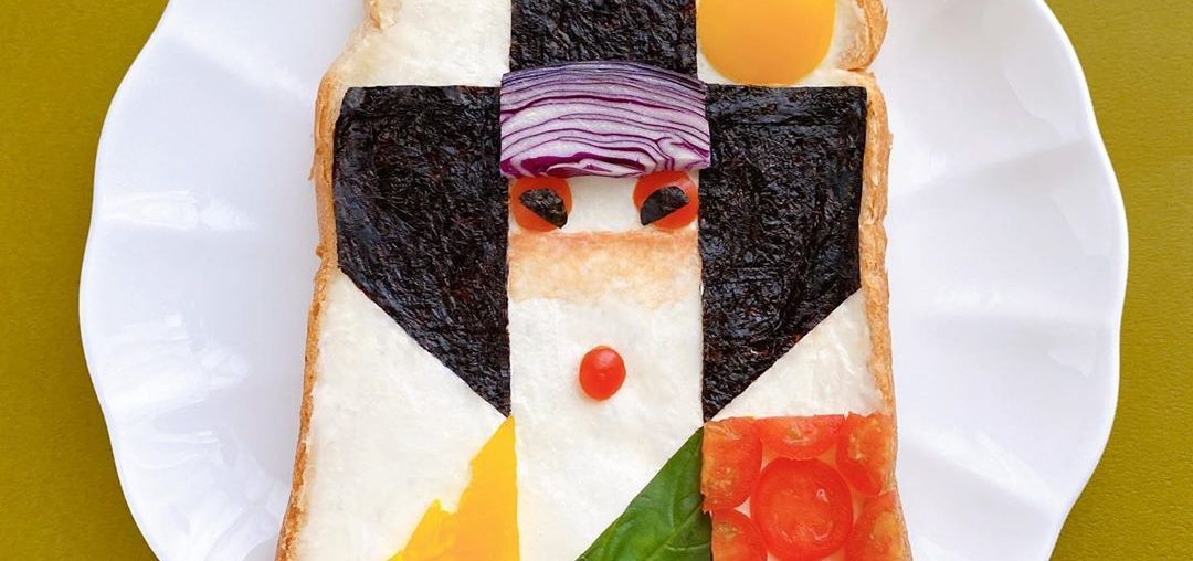 Detailed Portraits, Images and Paintings Created Out of Colorful Edible Ingredients on Slices of Toast