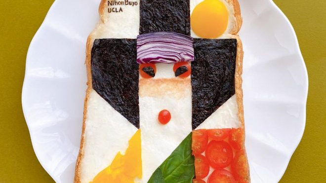 Detailed Portraits, Images and Paintings Created Out of Colorful Edible Ingredients on Slices of Toast