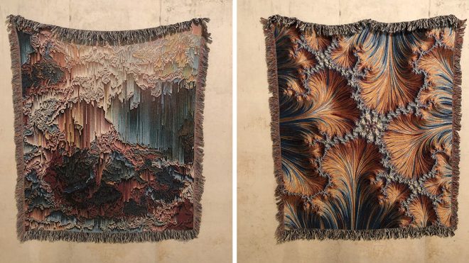 Surging Fractals and Glitches Are Woven into Mesmerizing Blankets by Zouassi