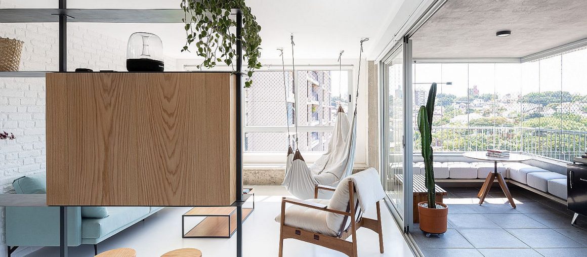 Cheerful Living Inside Space-Savvy Modern Apartment with Custom Decor Solutions