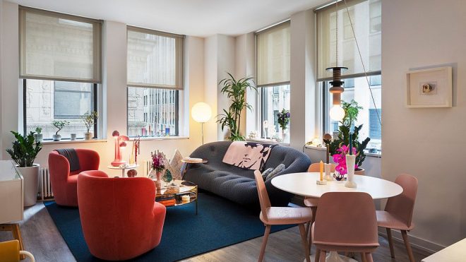 Downtown NYC Apartment Gets a Refreshing and Colorful Makeover