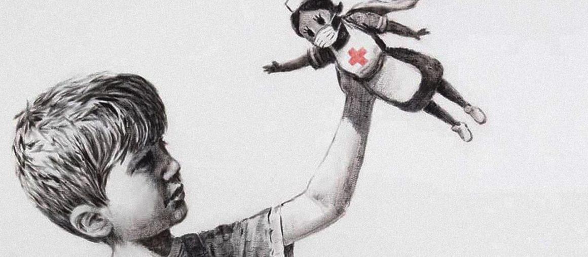 New Banksy painting celebrates healthcare workers as the real superheroes