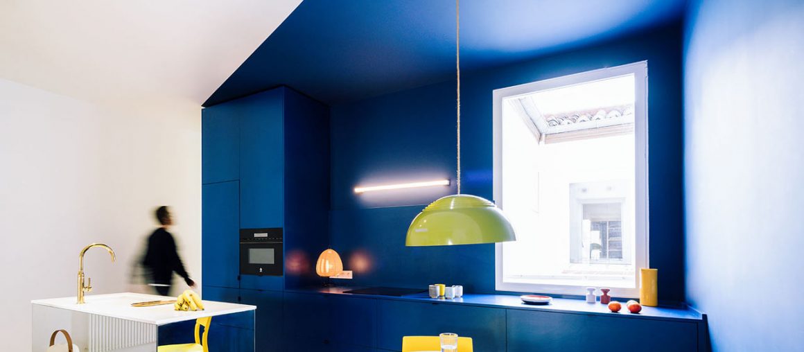 sequencehouse: A 124-Square-Meter Flat in Madrid Filled with Primary Colors - Design Milk