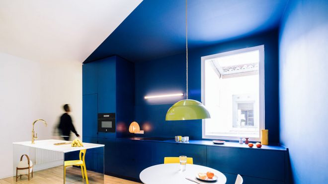 sequencehouse: A 124-Square-Meter Flat in Madrid Filled with Primary Colors - Design Milk