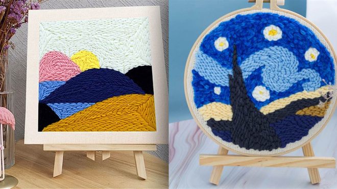 Punch needle embroidery is the quarantine craft you didn't know you needed