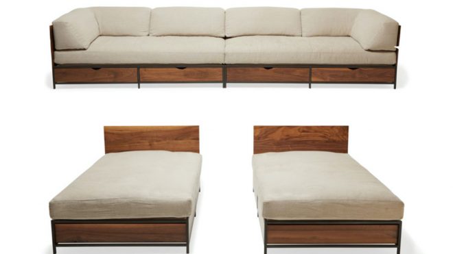 Stephen Kenn's new sofa turns into the perfect guest bed