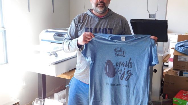 Local graphic artist launches 'Rock Solid' t-shirt campaign