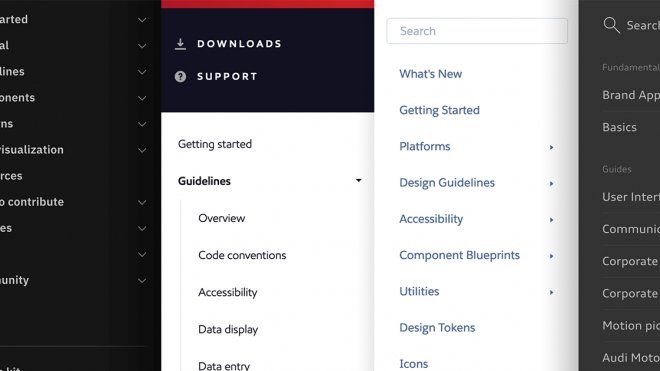 Useful Sections for a Design System Reference Site