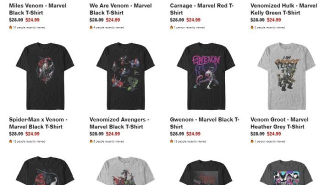 New to the IGN Store: Marvel's Venom Shirt Designs