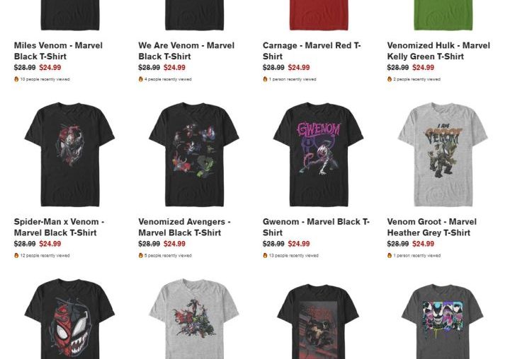 New to the IGN Store: Marvel's Venom Shirt Designs