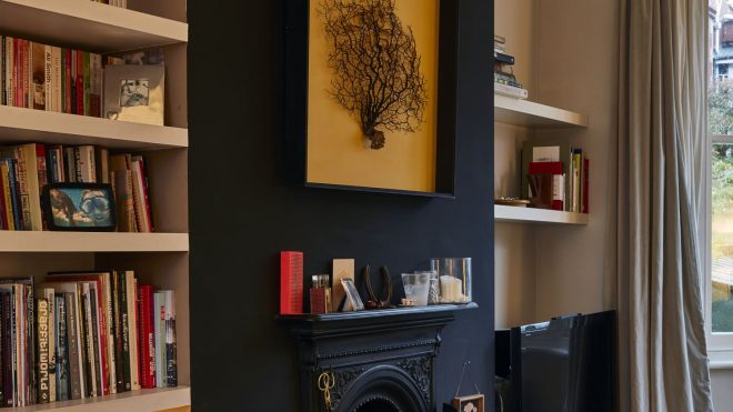 This Victorian House Is Full of Beautiful Botanical Art (and Has a Seriously Cool Glass-Backed Bookcase)