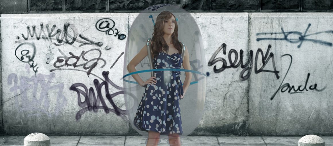Solar-powered “bubble shield” focuses on physical distancing in public
