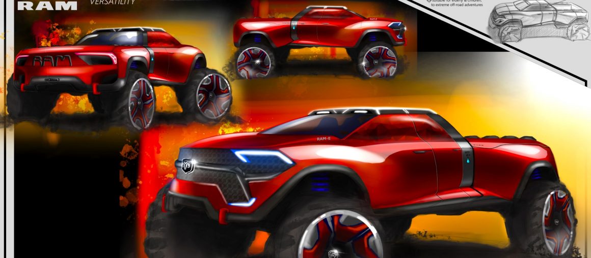 These Ram Trucks Designed by High School Students Are Better Looking Than Tesla's Cybertruck