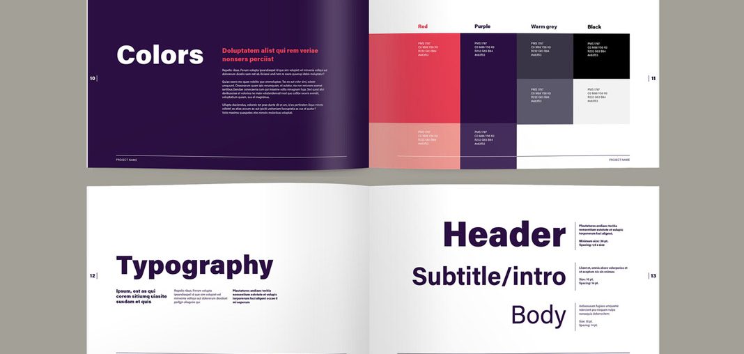 Adobe InDesign Template: Brand Guide Book Layout
