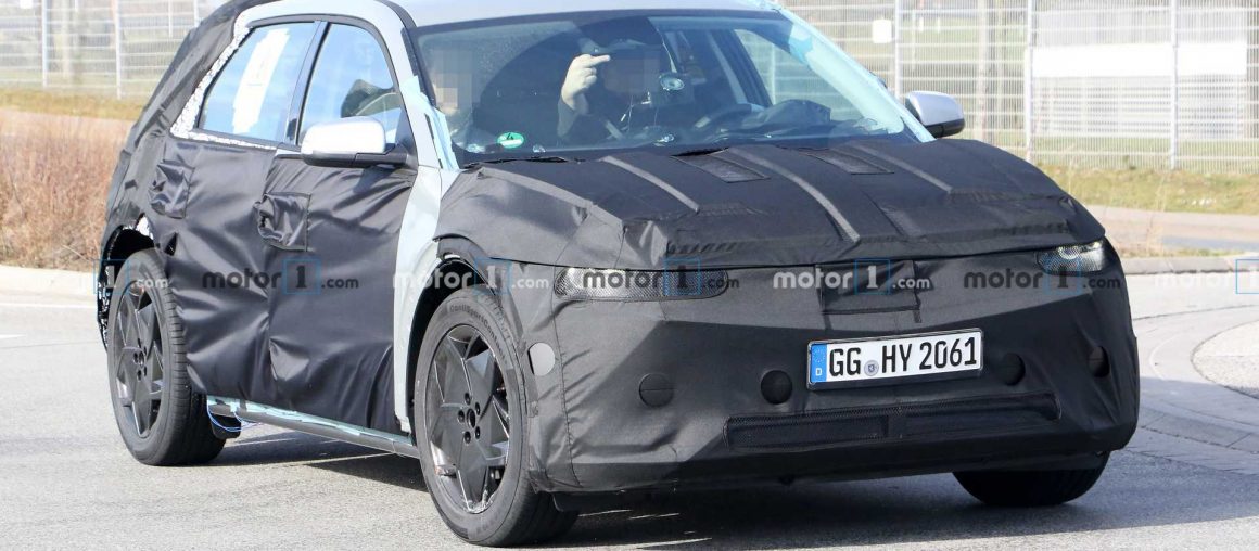 Hyundai 45 spied with test driver flipping us the bird