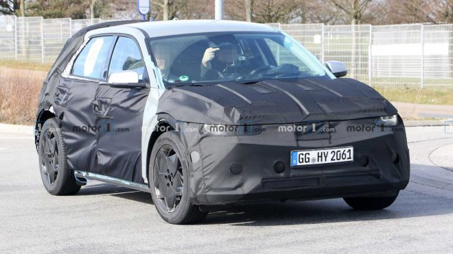 Hyundai 45 spied with test driver flipping us the bird