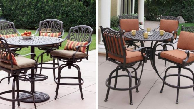 Set up for a Fun Summer Season with Outdoor High Top Table and Chairs