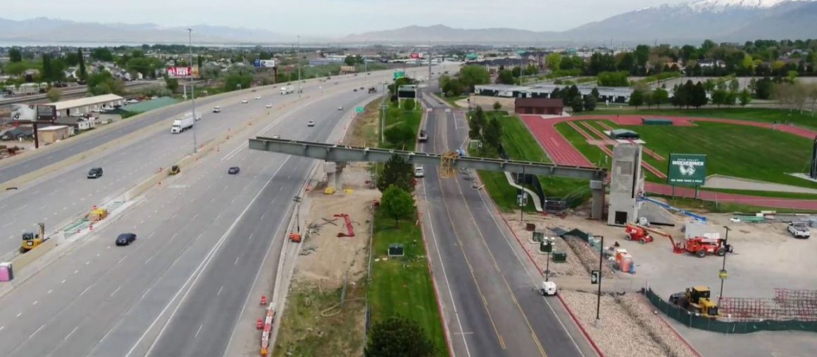 NB I-15 in Orem to close overnight for UVU pedestrian bridge construction