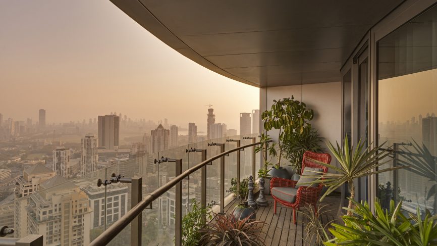 Mumbai: Uninterrupted views of the Maximum City and a swish interior scheme give this apartment an international vibe
