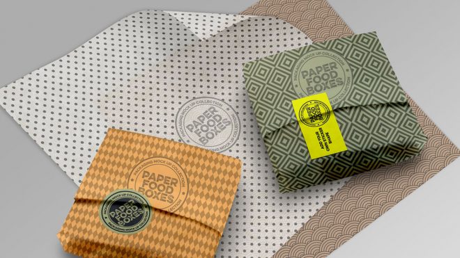 Paper Packaging Design Mockups for Adobe Photoshop