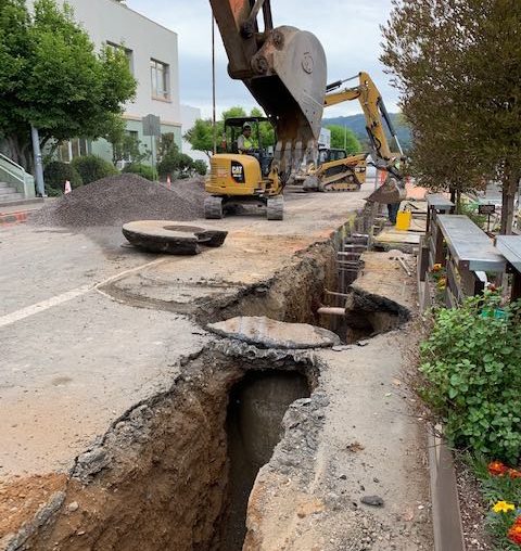 Ukiah Streetscape work on Standley St extended, parking enforcement resumes The Mendocino Voice