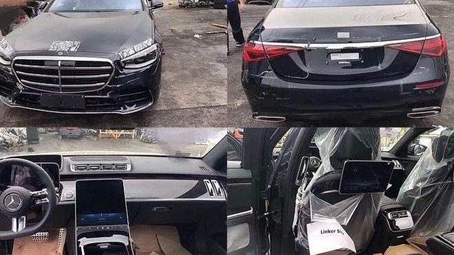 New Mercedes S-Class Leaks Out, Showing Wildly Modern Interior