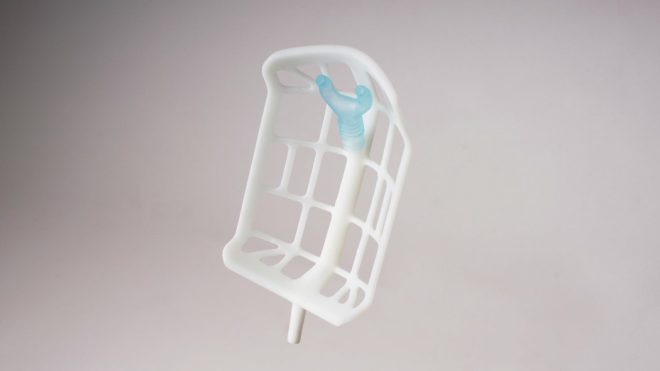This 3D-printed structure prevents your face mask from collapsing as you breathe